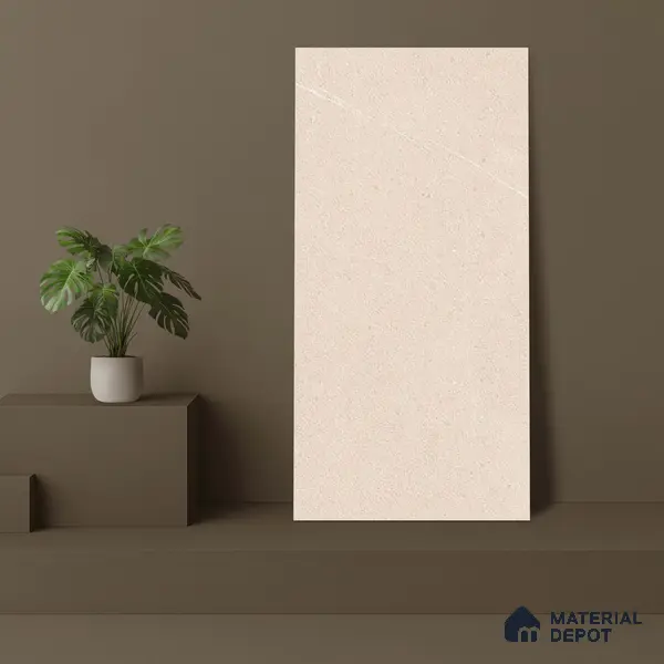 Stone Look Wall & Floor Tile TL 06658 Polar Pearl 4 ft x 2 ft Full Body Vitrified Matte Finish - 9 mm | 6 Random Design | Suitable For Living Room, Bedroom, Bathroom