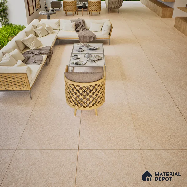 Stone Look Wall & Floor Tile TL 06659 Mystone Jaipur 4 ft x 2 ft Full Body Vitrified Matte Finish - 9 mm | 4 Random Design | Suitable For Living Room, Bedroom, Bathroom