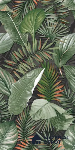 TL 12799 Jungle Green Decor 4 ft x 2 ft Vitrified Matte Finish Tile - 9 mm