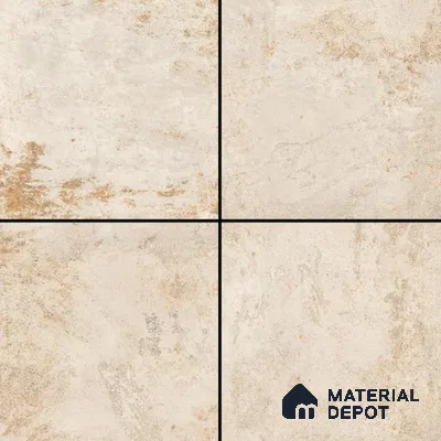 Stone Tile TL 04802 B Rustique Elegance Cream Brown 16 x 16 inch Vitrified Matte Finish - 12 mm | Suitable for Parking, Terrace, Balcony, Courtyard | Heavy Duty Digital Anti Skid Parking Floor | Pattern Alignment May Vary | 2-3 mm Spacer is Mandatory (Sample)