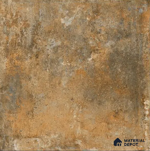 Stone Tile TL 04802 C Rustique Elegance Rustic Brown 16 x 16 inch Vitrified Matte Finish - 12 mm | Suitable for Parking, Terrace, Balcony, Courtyard | Heavy Duty Digital Anti Skid Parking Floor | Pattern Alignment May Vary | 2-3 mm Spacer is Mandatory