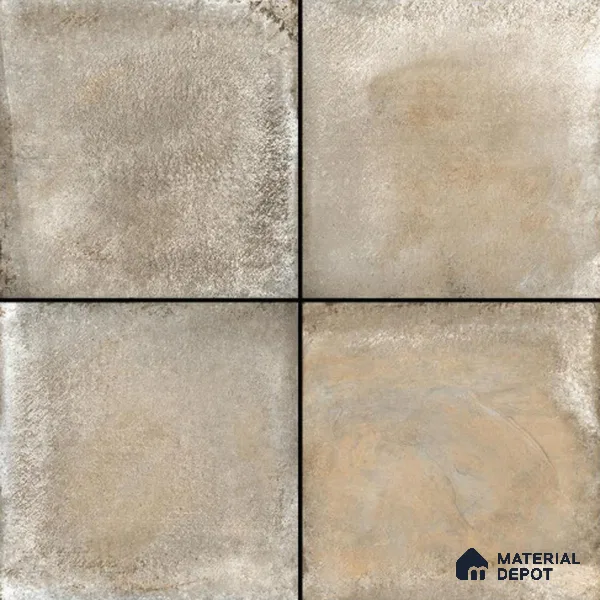 Stone Tile TL 04802 Rustique Elegance Metallic Brown 16 x 16 inch Vitrified Matte Finish - 12 mm | Suitable for Parking, Terrace, Balcony, Courtyard | Heavy Duty Digital Anti Skid Parking Floor | Pattern Alignment May Vary | 2-3 mm Spacer is Mandatory (Sample)