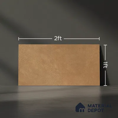 Cement Floor Tile TL 06023 AA Spectra Earth 2 ft x 11.8 Inch Vitrified Matte Slate Punch Finish - 12 mm | 6 Random Design | Suitable For Bathroom, Balcony, Courtyard