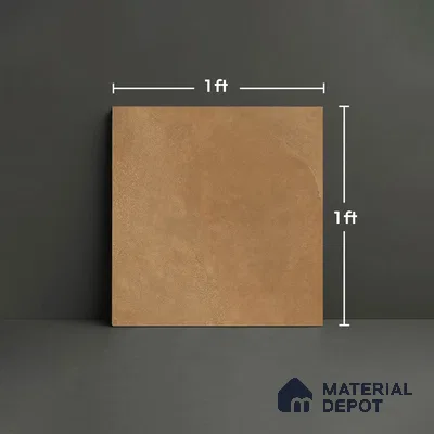 Cement Floor Tile TL 06023 AB Spectra Earth 11.8 inch x11.8 inch Vitrified Matte Slate Punch Finish - 12 mm | 24 Random Design | Suitable For Bathroom, Balcony, Courtyard