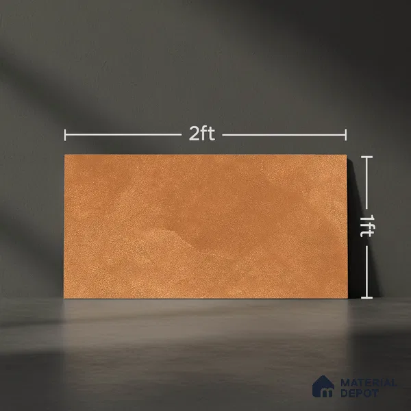 Cement Floor Tile TL 06023 AC Spectra Cotto 2 ft x 11.8 Inch Vitrified Matte Slate Punch Finish - 12 mm | 12 Random Design | Suitable For Bathroom, Balcony, Courtyard