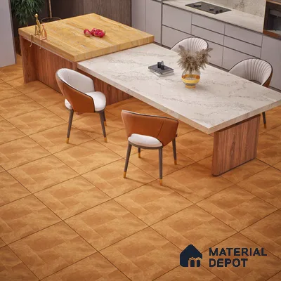 Cement Floor Tile TL 06023 AD Spectra Cotto 11.8 inch x11.8 inch Vitrified Matte Slate Punch Finish - 12 mm | 24 Random Design | Suitable For Bathroom, Balcony, Courtyard