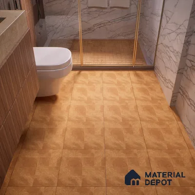 Cement Floor Tile TL 06023 AD Spectra Cotto 11.8 inch x11.8 inch Vitrified Matte Slate Punch Finish - 12 mm | 24 Random Design | Suitable For Bathroom, Balcony, Courtyard
