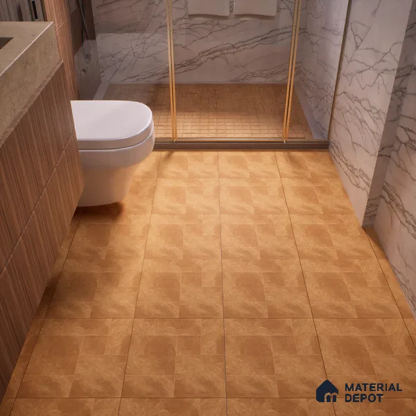 Cement Floor Tile TL 06023 AD Spectra Cotto 11.8 inch x11.8 inch Vitrified Matte Slate Punch Finish - 12 mm | 24 Random Design | Suitable For Bathroom, Balcony, Courtyard