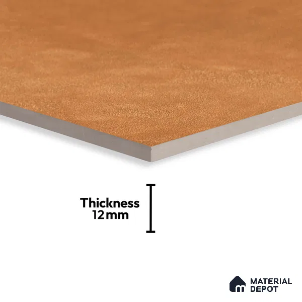 Cement Floor Tile TL 06023 AD Spectra Cotto 11.8 inch x11.8 inch Vitrified Matte Slate Punch Finish - 12 mm | 24 Random Design | Suitable For Bathroom, Balcony, Courtyard