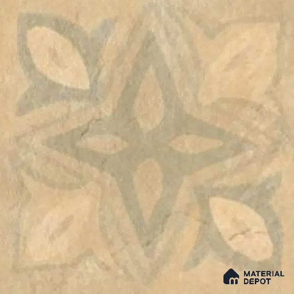 Stone Floor Tile TL 06023 AE Natural Stone Decor 11.8 inch x11.8 inch Vitrified Matte Slate Punch Finish - 12 mm | 48 Random Design | Suitable For Bathroom, Balcony, Courtyard