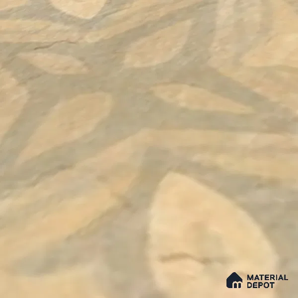 Stone Floor Tile TL 06023 AE Natural Stone Decor 11.8 inch x11.8 inch Vitrified Matte Slate Punch Finish - 12 mm | 48 Random Design | Suitable For Bathroom, Balcony, Courtyard