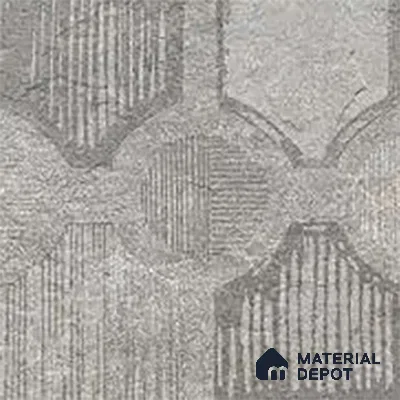 Stone Floor Tile TL 06023 AI Evoque Gris Decor 11.8 inch x11.8 inch Anti Skid Tiles Vitrified Matte Slate Punch Finish - 12 mm | 16 Random Design  Ideal For Parking, Outdoor, Balcony