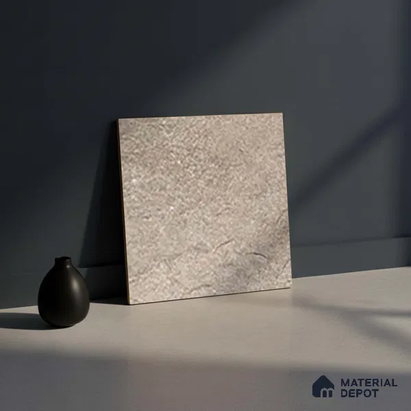 Stone Floor Tile TL 06023 AK Evoque Natural 11.8 inch x11.8 inch Anti Skid Tiles Vitrified Matte Slate Punch Finish - 12 mm | 16 Random Design | Ideal For Parking, Outdoor, Balcony