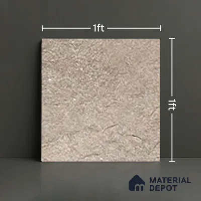 Stone Floor Tile TL 06023 AK Evoque Natural 11.8 inch x11.8 inch Anti Skid Tiles Vitrified Matte Slate Punch Finish - 12 mm | 16 Random Design | Ideal For Parking, Outdoor, Balcony