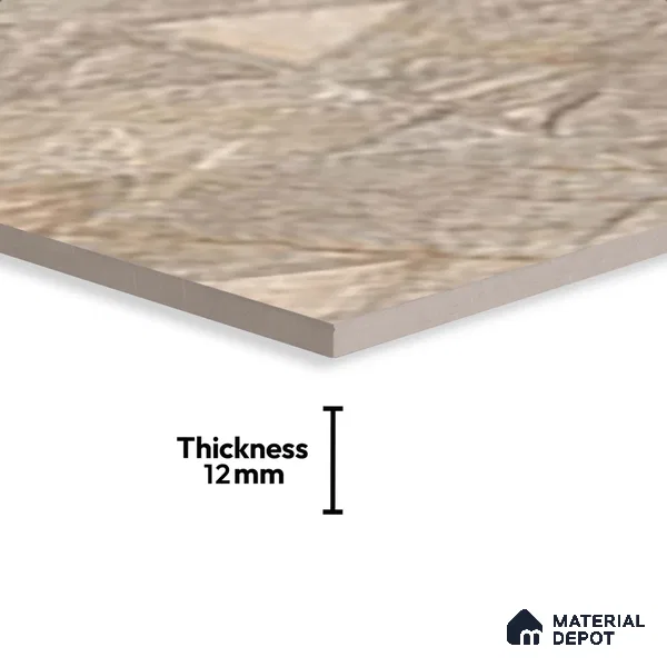 Stone Floor Tile TL 06023 AL Evoque Natural Decor 11.8 inch x11.8 inch Anti Skid Tiles Vitrified Matte Slate Punch Finish - 12 mm | 16 Random Design  Ideal For Parking, Outdoor, Balcony