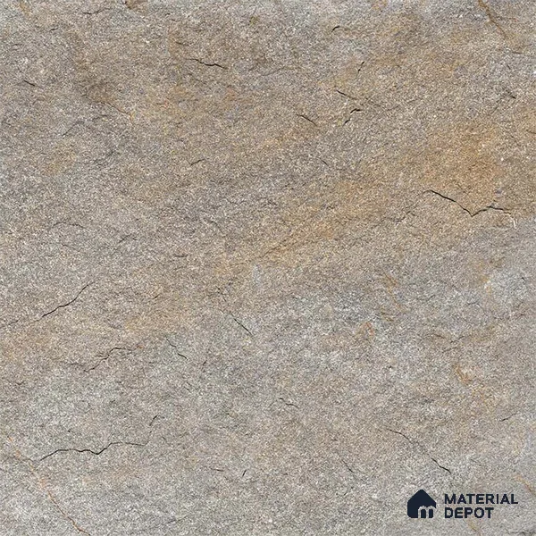 Stone Floor Tile TL 06023 C Evoque Gris 2 ft x 2 ft Anti Skid Tiles Vitrified Matte Slate Punch Finish - 12 mm | 4 Random Design  Ideal For Parking, Outdoor, Balcony (Sample)