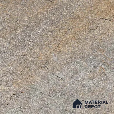 Stone Floor Tile TL 06023 C Evoque Gris 2 ft x 2 ft Anti Skid Tiles Vitrified Matte Slate Punch Finish - 12 mm | 4 Random Design  Ideal For Parking, Outdoor, Balcony (Sample)