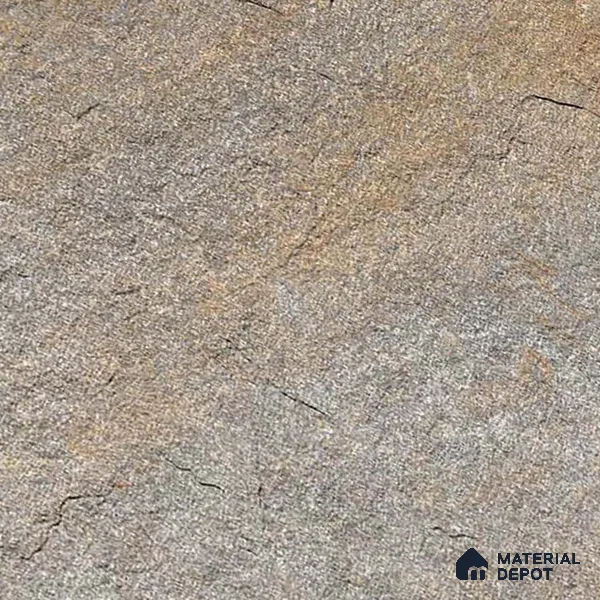 Stone Floor Tile TL 06023 C Evoque Gris 2 ft x 2 ft Anti Skid Tiles Vitrified Matte Slate Punch Finish - 12 mm | 4 Random Design  Ideal For Parking, Outdoor, Balcony (Sample)