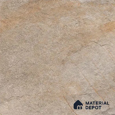 Stone Floor Tile TL 06023 D Evoque Natural 2 ft x 2 ft Anti Skid Tiles Vitrified Matte Slate Punch Finish - 12 mm | 4 Random Design  Ideal For Parking, Outdoor, Balcony (Sample)