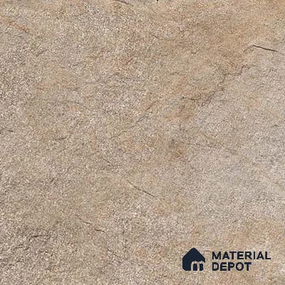 Stone Floor Tile TL 06023 D Evoque Natural 2 ft x 2 ft Anti Skid Tiles Vitrified Matte Slate Punch Finish - 12 mm | 4 Random Design  Ideal For Parking, Outdoor, Balcony (Sample)