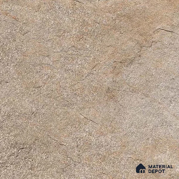 Stone Floor Tile TL 06023 D Evoque Natural 2 ft x 2 ft Anti Skid Tiles Vitrified Matte Slate Punch Finish - 12 mm | 4 Random Design  Ideal For Parking, Outdoor, Balcony (Sample)