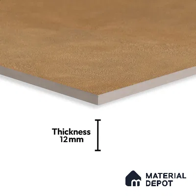 Cement Floor Tile TL 06023 G Spectra Earth 2 ft x 2 ft Vitrified Matte Slate Punch Finish - 12 mm | 6 Random Design | Ideal For Living Room, Bathroom, Restaurants (Sample)