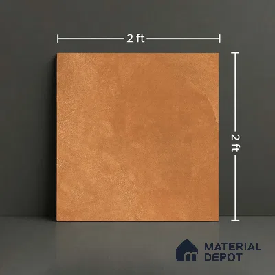 Cement Floor Tile TL 06023 H Spectra Cotto 2 ft x 2 ft Vitrified Matte Slate Punch Finish - 12 mm | 6 Random Design | Ideal For Living Room, Bathroom, Restaurants (Sample)