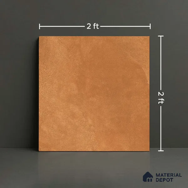 Cement Floor Tile TL 06023 H Spectra Cotto 2 ft x 2 ft Vitrified Matte Slate Punch Finish - 12 mm | 6 Random Design | Ideal For Living Room, Bathroom, Restaurants (Sample)