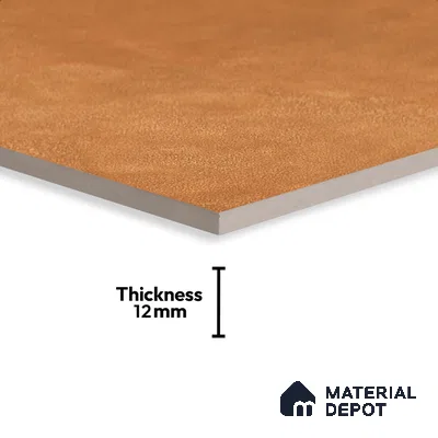 Cement Floor Tile TL 06023 H Spectra Cotto 2 ft x 2 ft Vitrified Matte Slate Punch Finish - 12 mm | 6 Random Design | Ideal For Living Room, Bathroom, Restaurants (Sample)