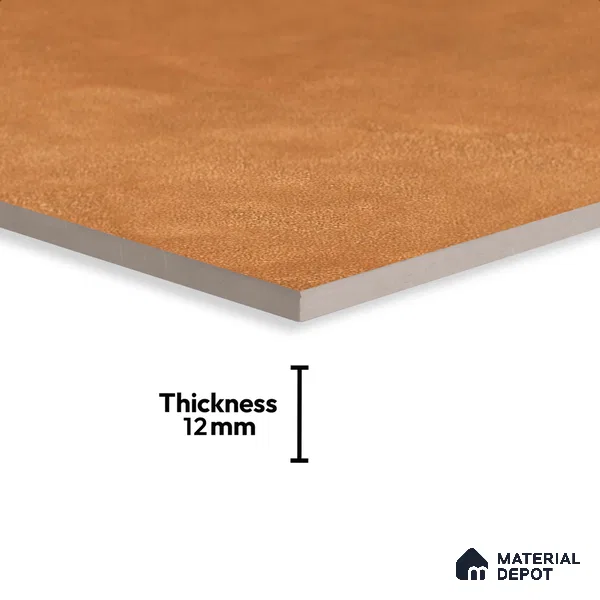 Cement Floor Tile TL 06023 H Spectra Cotto 2 ft x 2 ft Vitrified Matte Slate Punch Finish - 12 mm | 6 Random Design | Ideal For Living Room, Bathroom, Restaurants (Sample)