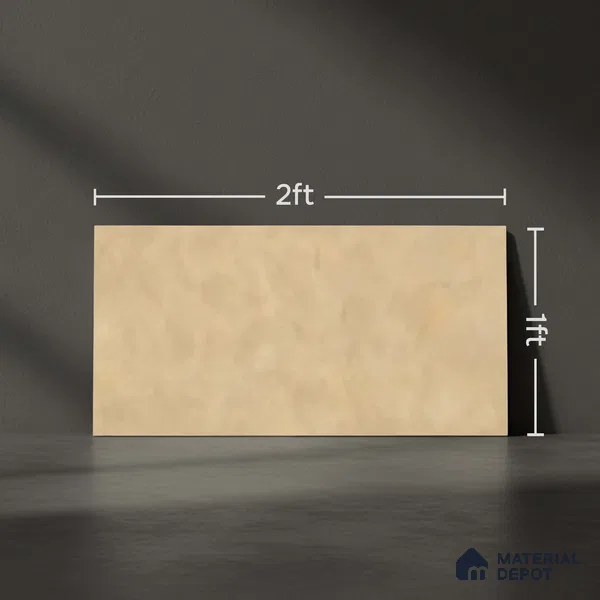 Stone Floor Tile TL 06023 Q Natural Stone 2 ft x 11.8 Inch Vitrified Matte Slate Punch Finish - 12 mm | 70 Random Design | Suitable For Bathroom, Balcony, Courtyard