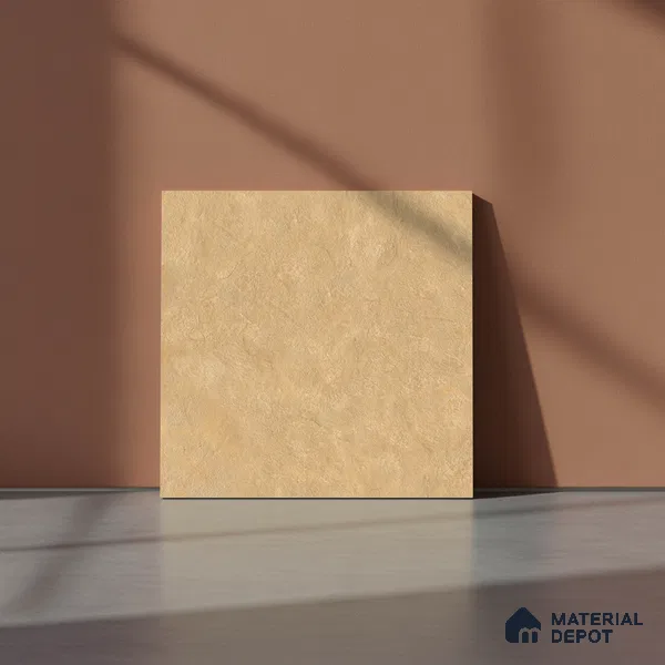 Stone Floor Tile TL 06023 R Natural Stone 11.8 inch x11.8 inch Vitrified Matte Slate Punch Finish - 12 mm | 140 Random Design | Suitable For Bathroom, Balcony, Courtyard