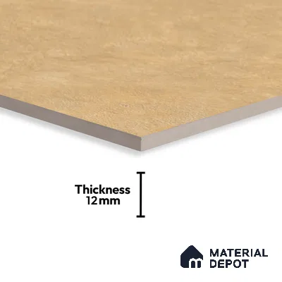 Stone Floor Tile TL 06023 R Natural Stone 11.8 inch x11.8 inch Vitrified Matte Slate Punch Finish - 12 mm | 140 Random Design | Suitable For Bathroom, Balcony, Courtyard