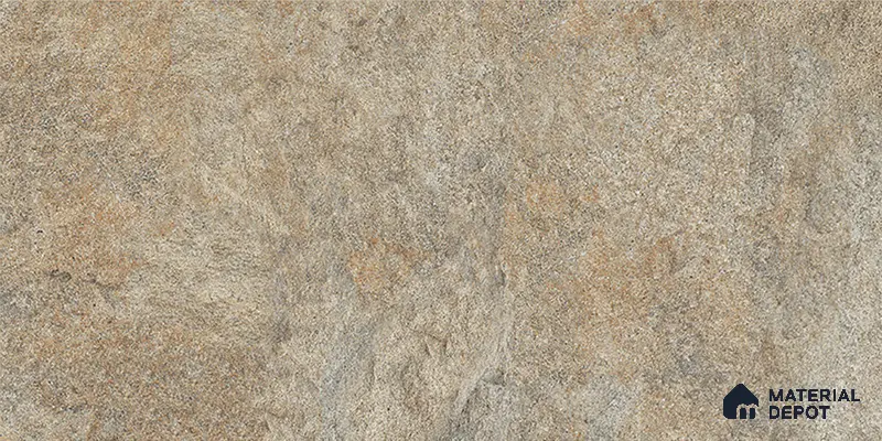 Stone Floor Tile TL 06023 S Forest Olive 2 ft x 11.8 Inch Vitrified Matte Slate Punch Finish - 12 mm | 12 Random Design | Ideal For Living Room, Bathroom, Restaurants