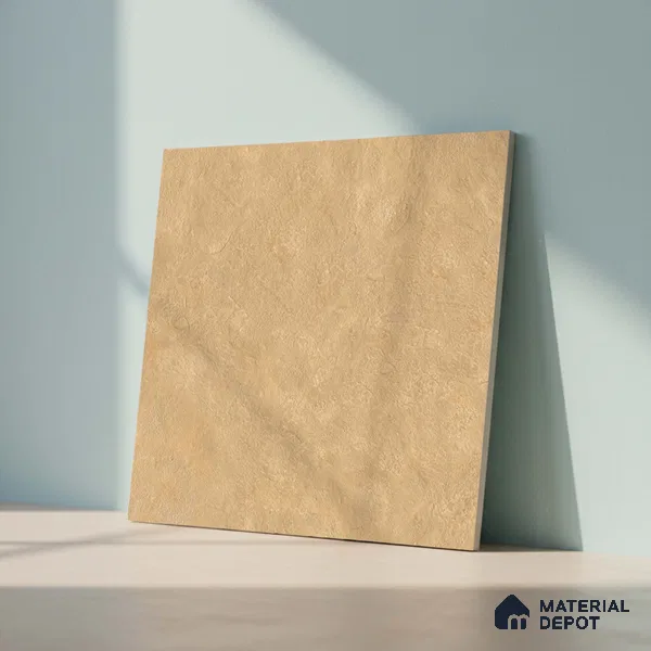 Stone Floor Tile TL 06023 Natural Stone 2 ft x 2 ft Vitrified Matte Slate Punch Finish - 12 mm | 35 Random Design | Ideal For Living Room, Bathroom, Restaurants (Sample)