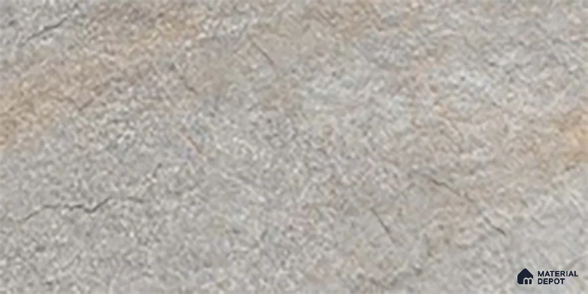 Stone Floor Tile TL 06023 U Evoque Gris 2 ft x 11.8 Inch Anti Skid Tiles Vitrified Matte Slate Punch Finish - 12 mm | 8 Random Design  Ideal For Parking, Outdoor, Balcony