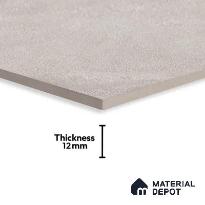 Cement Floor Tile TL 06023 W Spectra Grey 2 ft x 11.8 Inch Vitrified Matte Slate Punch Finish - 12 mm | 12 Random Design | Suitable For Bathroom, Balcony, Courtyard