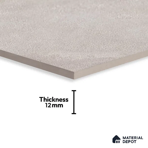 Cement Floor Tile TL 06023 W Spectra Grey 2 ft x 11.8 Inch Vitrified Matte Slate Punch Finish - 12 mm | 12 Random Design | Suitable For Bathroom, Balcony, Courtyard