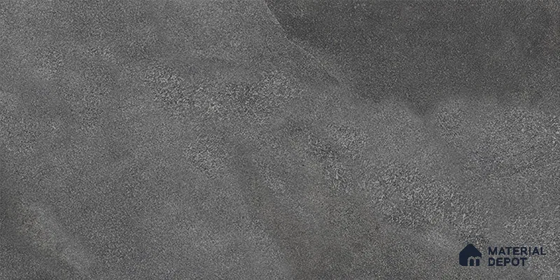 Cement Floor Tile TL 06023 Y Spectra Nero 2 ft x 11.8 Inch Vitrified Matte Slate Punch Finish - 12 mm | 6 Random Design | Suitable For Bathroom, Balcony, Courtyard