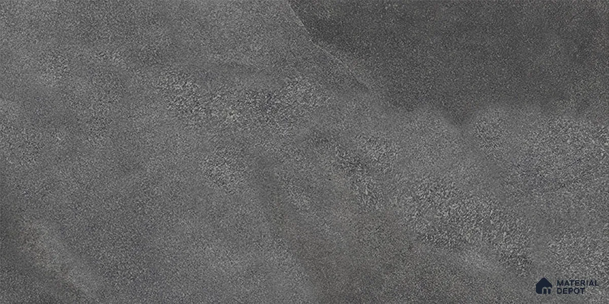 Cement Floor Tile TL 06023 Y Spectra Nero 2 ft x 11.8 Inch Vitrified Matte Slate Punch Finish - 12 mm | 6 Random Design | Suitable For Bathroom, Balcony, Courtyard