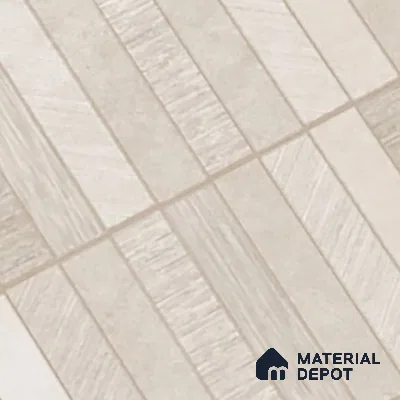 Stone Floor & Wall Tile TL 06094 B Slaty Greige Bricks 4 ft x 2 ft Vitrified Matte Finish - 9 mm | 4 Random Design | Suitable For Living Room, Bedroom, Bathroom, Kitchen (Sample)