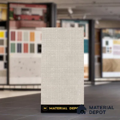 Punch Floor & Wall Tile TL 06094 C Slaty Greige Checks 4 ft x 2 ft Vitrified Matte Finish - 9 mm | 4 Random Design | Suitable For Living Room, Bedroom, Bathroom, Kitchen (Sample)