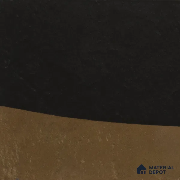 Stone Wall Handmade Tile TL 05879 Earth Noir 96 mm x 96 mm Vitrified - 9 mm | Random Mix Patterns | Suitable For Living Room, Bedroom, Kitchen