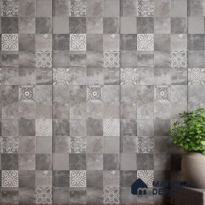 Highlighter,Stone Wall Tile TL 05525 B Prestige Earthstone Graphite Decor 2 ft x 4 ft Vitrified Matte Finish - 9 mm | 2 Random Design | Suitable for Living Room, Bedroom, Bathroom (Sample)
