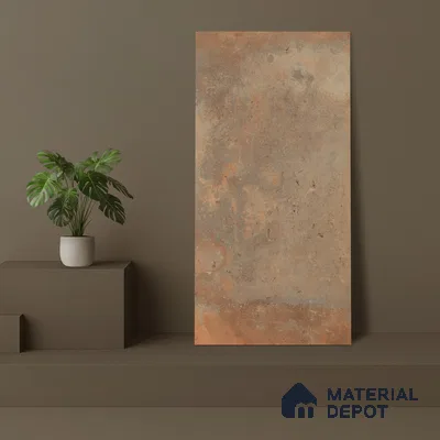 Rustic Wall Tile TL 05525 C Prestige Earthstone Cotto 2 ft x 4 ft Vitrified Matte Finish - 9 mm | 8 Random Design | Suitable for Living Room, Bedroom, Bathroom (Sample)