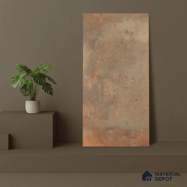 Rustic Wall Tile TL 05525 C Prestige Earthstone Cotto 2 ft x 4 ft Vitrified Matte Finish - 9 mm | 8 Random Design | Suitable for Living Room, Bedroom, Bathroom (Sample)