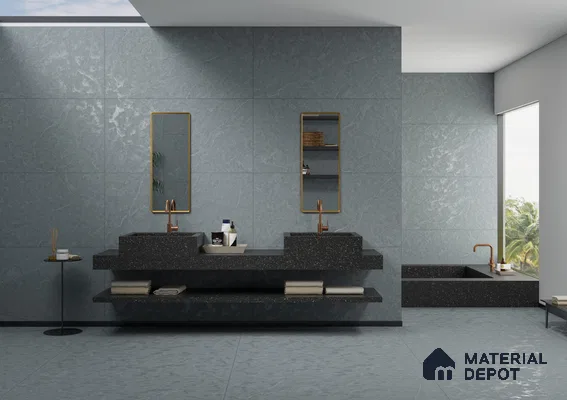 Slate Blue Serenity: A Modern Oasis | Material Depot