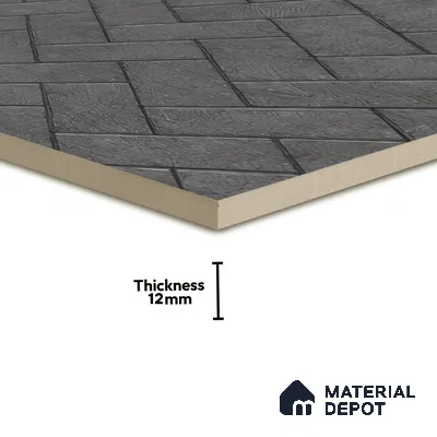 Parking Floor Tile TL 07999 Stonis Gris 16 x 16 inch Vitrified Anti Skid Matte Finish Heavy Duty Tile - 12 mm | Suitable For Outdoor, Balcony, Terrace | Pattern Alignment May Vary | 2-3 mm Spacer is Mandatory