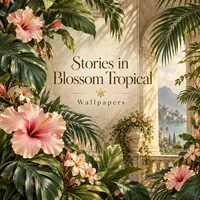 Stories in Blossom Tropical Wallpapers