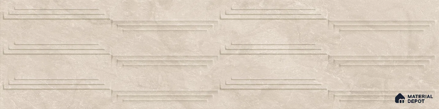 TL 01250 B Stratos Beige Diva 1200x300 mm GVT Abstract Look Tile - 9 mm (Sample)